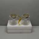 2 PACK Glass Pitcher with Lid, 84oz/2.5L Liter Classic Vertical Stripes Water Pitcher,Glass Water Carafe for Cold Brew, Coffee, Lemonade, Iced Tea,Sun Tea, Beverage, Heat Resistant (Clear)