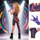 Ishua Snake Costume Bodysuit - Snake Concert Cosplay Outfit for Halloween, Christmas, Carnival Great for Themed Cosplay (150)