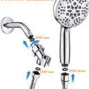 Shower Head with Handheld High Pressure-Full Body Coverage Powerful Rain Showerhead Extra 60" Long Hose and Adjustable Brass Joint Holder- The Perfect Detachable Heads for Bathroom Upgrade