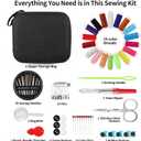 2 x Sewing Kit Basic,Marcoon Needle and Thread Kit with Sewing Supplies and Accessories for Adults,Beginner,Home,Travel,Emergency Including Scissors,Measure Tape,Needle Threader and More (1-18 Colors)