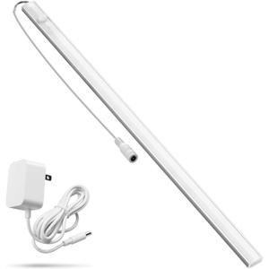 Under Cabinet Lighting LED Motion Sensor Lights Plug in Indoor, 16 inch 500LM 12V Under Counter Super Bright Ultra Thin Magnetic for Kitchen/Closet/Hallway/Toilet/Garage(Cool White/6000K)