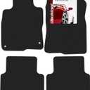 Floor Mats for Honda Civic 2016 2017 2018 2019 2020 2021 - Custom 3D Fit for Civic 10th Gen Hatchback Coupe Sedan - 1st and 2nd Row Set - 30oz Heavy Duty Carpet Mat - All Weather Car Liner Accessories