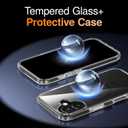 SMARTDEVIL for iPhone 16 Case with 2 Screen Protectors, [Compatible with Magsafe][Anti-Yellowing][Military-Grade Protection] Shockproof Slim Magnetic Phone Case with Black Border Design