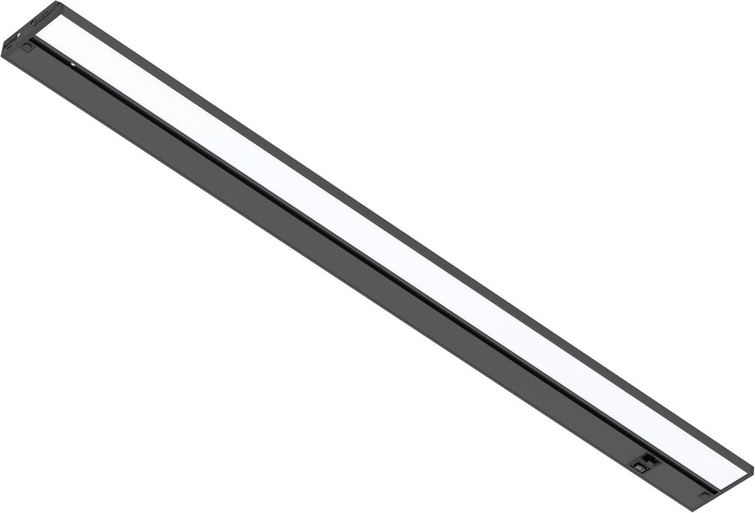 LAGOM Halo Under Cabinet Light, 30Inch Hardwired Dimmable LED, 2700K/4000K/5000K, Power Cord Sold Separately, Black, UC0130BK27