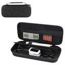 Stethoscope Case for 3M Littmann Classic III, Lightweight II S.E, MDF Acoustica Stethoscope, Medical Assistant Essentials Hard case with Divider Interlayer for Nurse Accessories (Black)