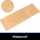 Bamboo Bath Mat Bathroom Runner Long Large Rugs Floor Wood Shower Bathtub Waterproof Non Slip Accessories 16x48 Inch Easy to Clean, Natural Bamboo, 1 pc