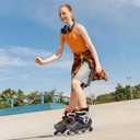 Inline Skates for Women Men, Fitness Speed Racing Skates with Durable Outer Shell, Adult Male Female, Professional Outdoor Fitness Roller Skates Blades for Unisex, Size 8.5