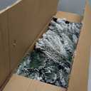 6.5ft Snow-Flocked Hinged Artificial Christmas Pencil Tree w/829 Mixed Tips