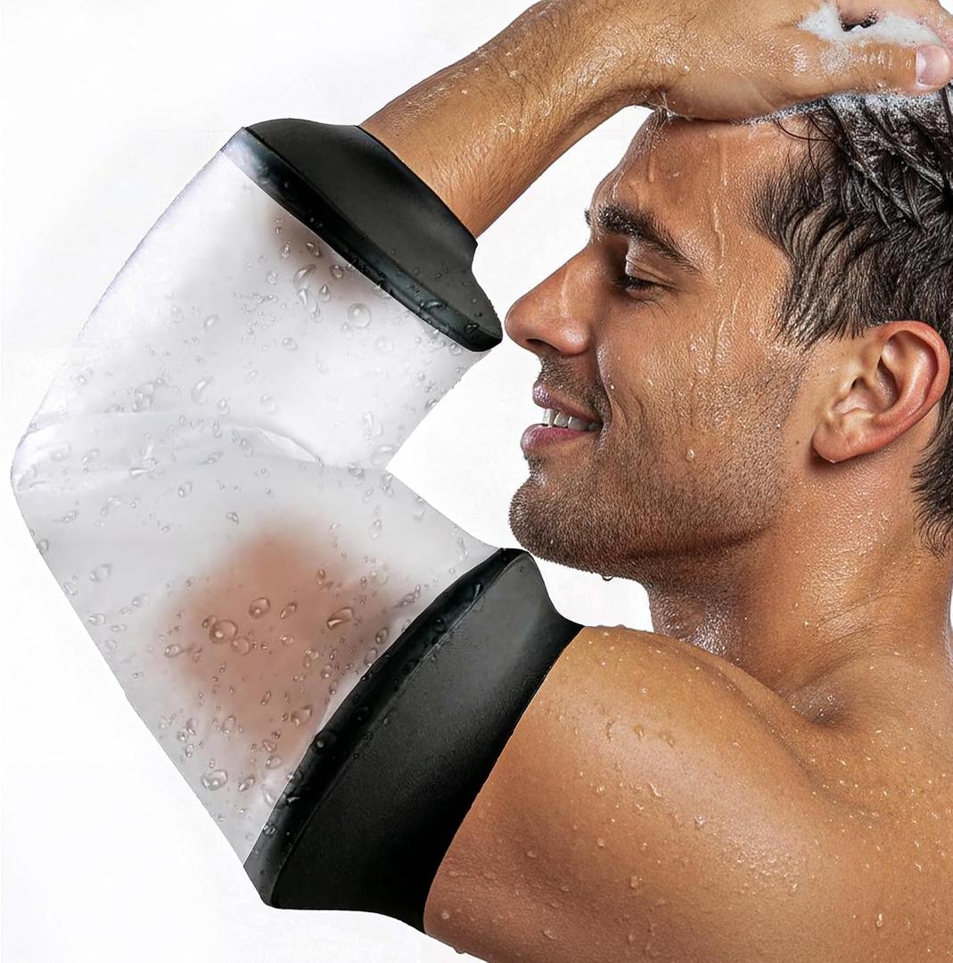 Reusable Waterproof Picc Line Sleeve Cover For Upper Arm, S/M for Proper Wound Protection Picc Line Shower Cover and Waterproof Sleeve Protector for IV, Shower sleeve for Upper Arm