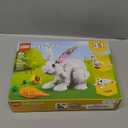 LEGO Creator 3 in 1 White Rabbit Animal Toy Building Set, STEM Toy for Kids 8+, Transforms from Bunny to Seal to Parrot Figures, Creative Play Building Toy for Boys and Girls, 31133
