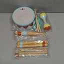 MINIARTIS Toddler Musical Instruments - Montessori Wooden Musical Toys for Toddlers 1-3 | Modern Boho Baby Drum Set with Neutral Colors Percussion Instruments | Kids Preschool Educational 3+