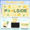 2 Pcs Poolside Seating Mats for Edge of Pool -16 x 35 Inch Lemon Theme Pool Mat for Floor Deck Entrance Rug Decorative Poolside Cushions Pad for Summer Outdoor Beach Swimming Pools