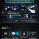 PHIXERO 10 in 1 USB Docking Station Dual Monitor 4K@60HZ for Mac M1/M2, Displaylink Dock with 2 HDMI & 2 DP, 100W PD, 3 USB 3.2Gen2 [10 Gbps], Ethernet, Audio, Compatible with Thunderbolt, Windows,et (Silver)