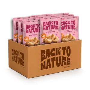 Back to Nature Jumbo Cashews - Dry Roasted with Sea Salt, Non-GMO High Protein Snacks, 9 Ounce (Pack of 9)
