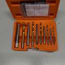 14Pcs Screw Extractor and Left Hand Drill Bits Set, Easy Out Screw Extractor Set, Broken Bolt Extractor Kit Bolt Remover, Reverse Cobalt HSS Steel Drill Bit for Remove Stripped Screws and Broken Bolts