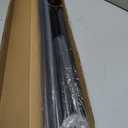 Long Tension Rod 41-144inch Black Tension Curtain Rods no Drilling 1.26" Diameter Outdoor Curtain Rod for Patio,Windows,Shower,Doorway,Heavy Duty Spring Rods