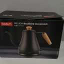 Bodum 27oz Bistro Gooseneck Electric Water Kettle, Pour Over Coffee & Tea, Stainless Steel, Matte Black (0.8 Quarts)