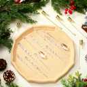 Flutesan 20 Sets Christmas Tree Candle Holders, Metal Christmas Candle Holders with Acrylic Icicle Teardrop Garland Hanging Ornaments Xmas Tree Candlestick for Holiday Party Winter Home Supplies