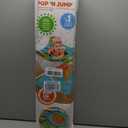 Bright Starts Pop 'N Jump Portable Baby Jumper, Foldable Indoor/Outdoor Baby Jumper with Owl Forest Sensory Activities, Ages 612 Months