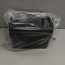 4 Packs Plastic Baskets with Handle, Woven Storage Organizer Bins for Home, Bathroom, Classrooms, Office, School, Black