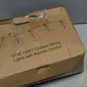 Brightever 120FT LED Outdoor String Lights with Remote, Patio Lights Outdoor Waterproof with 36+2 Shatterproof ST38 LED Bulbs, Dimmable Outside Hanging Light for Porch, Garden, Backyard, Cafe, 2700K (120FT-Warm White, Black)