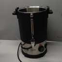 100 Cup Commercial Coffee Urn with Temp Control, 1500W Extra Large Coffee Maker Double Insulated 304 Stainless Steel Coffee Dispenser Hot Water Urn with for Home Party Office Catering(15L/100cups)