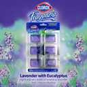 2 x Clorox Fraganzia Stick-On Gel Fresheners, Lavender with Eucalyptus Trash Can Deodorizer Up to 30 Days Scent, Odor Absorber for Kitchen, Bathroom, Closet, No Plug or Batteries, 0.12 Fl Oz, 6 Count
