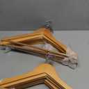 Wooden Hangers - 20 Pack, Heavy Duty, Non Slip Wood Hangers for Coats, Jackets, Suits, & Pants - Clothes Hangers for Closet W/Bar and Notches (Natural)