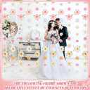 12 Pcs 79.2 ft Artificial Flower Garland Hanging Decorations Fake Floating Floral Garlands Dangling Flower Decorations for Party Background with Hooks for Birthday Home Garden(Cute Style)
