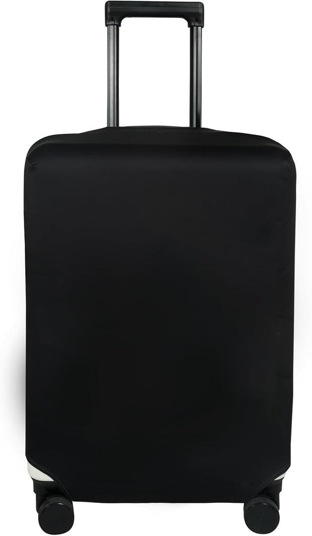 Explore Land Travel Luggage Cover Suitcase Protector Fits 27-30 Inch Case (Black, L)