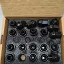 14x1.5 OEM Factory Style Large Acorn Seat Black Wheel Lug Nuts