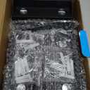 Fence Lights Solar Powered, 6-Pack Solar Fence Lights Up/Down Flexible Buttons, IP67 Waterproof for Outdoor, 100LM Bright, Auto Dusk to Dawn for Wall/Stairs/Yard/Railing/Deck/Pathway (Warm White)