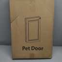 All Aluminum Dog Door for Exterior Door, Large Doggy Door, Heavy Duty Pet Door, Double Magnetic Flaps, Thermal Tnsulation, Energy Efficient, Sliding Lock Panel (Pets Up to 110Lb).