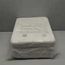 Vanity Stool Chair, Small Ottoman Stool with Storage, Makeup Vanity Chair with AntiSlip Feet, Footstool Ottoman with Metal Legs, Storage Chairs for Makeup Room, Bedroom, Living Room (White+Gold)