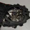 Cimkiz Crampons Ice Cleats Traction Snow Grips for Boots Shoes Women Men Anti Slip 19 Stainless Steel Spikes Safe Protect for Hiking Fishing Walking Climbing Mountaineering (X-Large, Black)