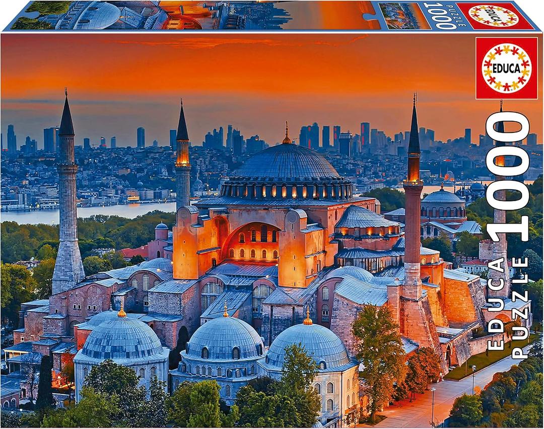 Educa - 1000 Piece Puzzle for Adults | Hagia Sophia, Istanbul. 14 Years Old (19612) Educa - 1000 Piece Puzzle for Adults | Hagia Sophia, Istanbul. 14 Years Old (19612)