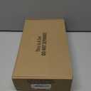 2 Pack Matte Black Door Handles, Passage Door Levers for Hallway & Closet, Interior Keyless Door Knobs Heavy Duty Square Non-Locking Handlesets(2.0lb), Reversible for Left & Right Sided Doors