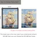Metal DIY 36x48 Canvas Frame, Canvas Floater Frame for 1-1.25" Deep Canvas Paintings, Canvas Floating Frames (36x48,Black)