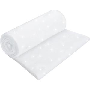 Fake Snow Blanket, Glittered Snow for Christmas Village, Artificial Snow Cover Blanket, Christmas Snow Sheets for Decorating (2.62x 7.87Ft)