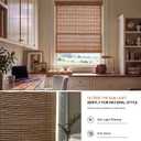LazBlinds Cordless Bamboo Roller Shades, 54" W x 70" H, Brown206
