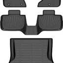 Binmotor-All Weather Floor Mats & Cargo Liner for Dodge Charger AWD 2011-2023/2011-2023 Chrysler 300 AWD, Heavy Duty Floor Liners, Charger Car Trunk Cargo Mat, Trunk Liner 3D Car Mats