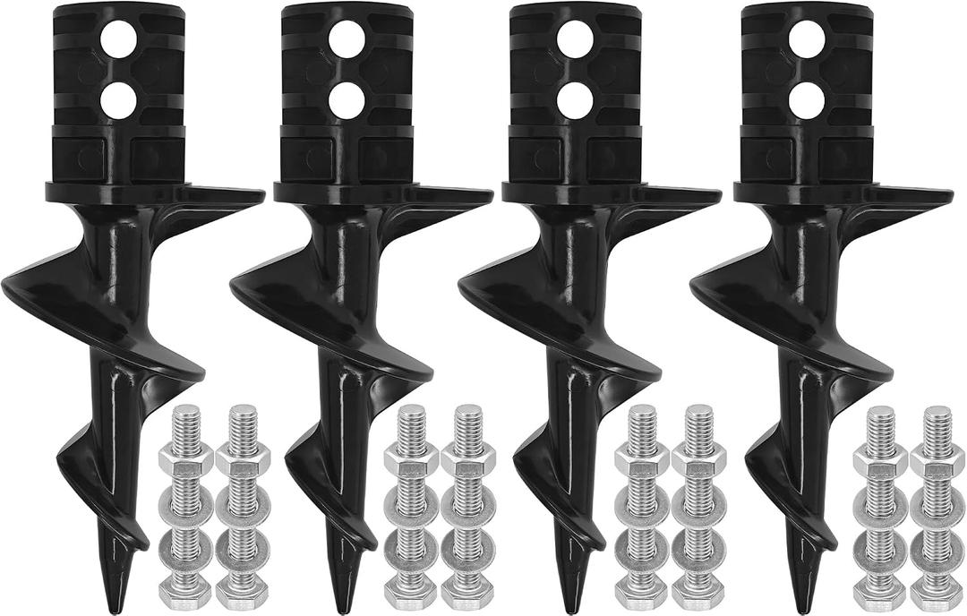 Dock Auger for 2" OD Pipe w/ 1.725" ID or 1.790" ID, Dock Sand Auger for PVC Tubing Sandbar Anchor or Aluminum Dock Post Pole,Stationary/Floating Dock Auger Anchors for Mud,Sand,Lake,Clay,River Bottom