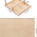 Becko US 1000-pc Jigsaw Puzzle Board with Bracket/Stand, Portable Jigsaw Puzzle Table with 2 Angle Adjustments, Premium Smooth Flannel Surface, for 1000 Piece Horizontal/Vertical Jigsaw Puzzles, 30.3 X 22.3 Inches