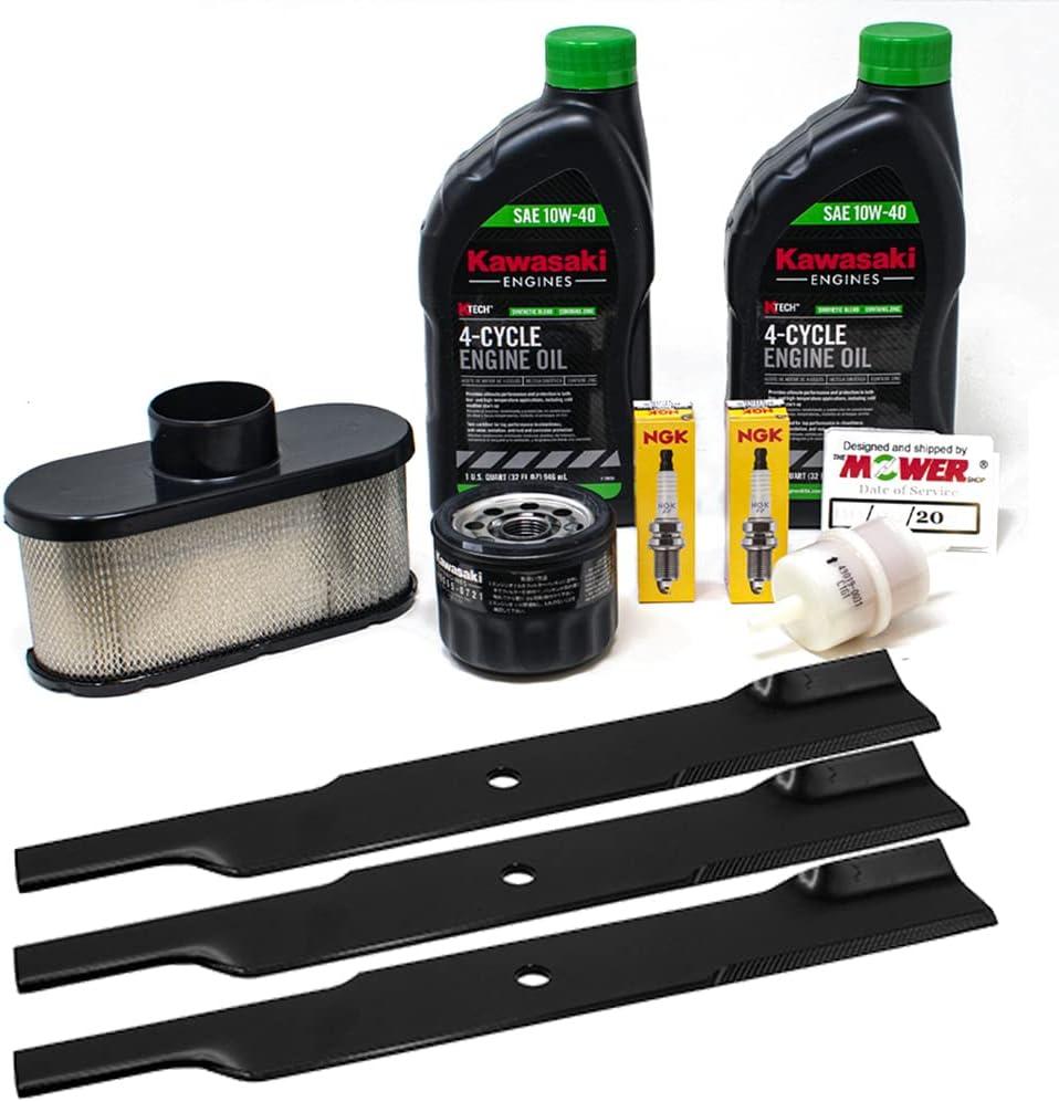 The Mower Shop 54 IN Hustler Raptor SD Tune-Up Kit (Kawasaki FR Air Filter 603059 and 601124 Blades)