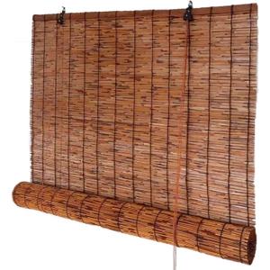 Roll up Shades for Outdoor Porch Patio Privacy Blinds, Bamboo Roller Shades Blinds Cordless " Wide Blackout Bamboo Shades 118"L x 77"W