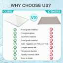 Upgraded W11130203 Freezer Shelf, 11.7" X 10" Compatible with whirlpool Refrigerator WRS571CIHZ WRS571CIHZ04 WRS571CIHZ01 Freezer Glass Shelf, Replacement W10773887 PS12347522 4545866