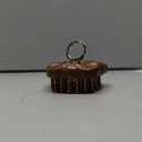 Wooden Round Scalp Massager Brush for Promote Hair Growth, Natural Bamboo Hair Brush with Ring Handle, Portable Detangling Comb for Men and Women, Anti-Static Head Massage Tool