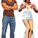 Cardboard People Marilyn Monroe White Swim Suit Life Size Cardboard Cutout Standup, One Size