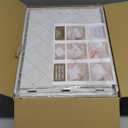 SNSLXH 5 Pack Stackable Closet Storage Basket, Multifunctional & Foldable Closet Organizer for Bathroom Kitchen Laundry Room Wardrobe Storage, Space-Saving Clothes Storage Drawer Organizer, White