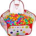 Kuuqa Ball Pit Play Tent with Basketball Hoop for Kids Toddlers Outdoor Indoor Play 4 Ft/120CM (Balls Not Included)